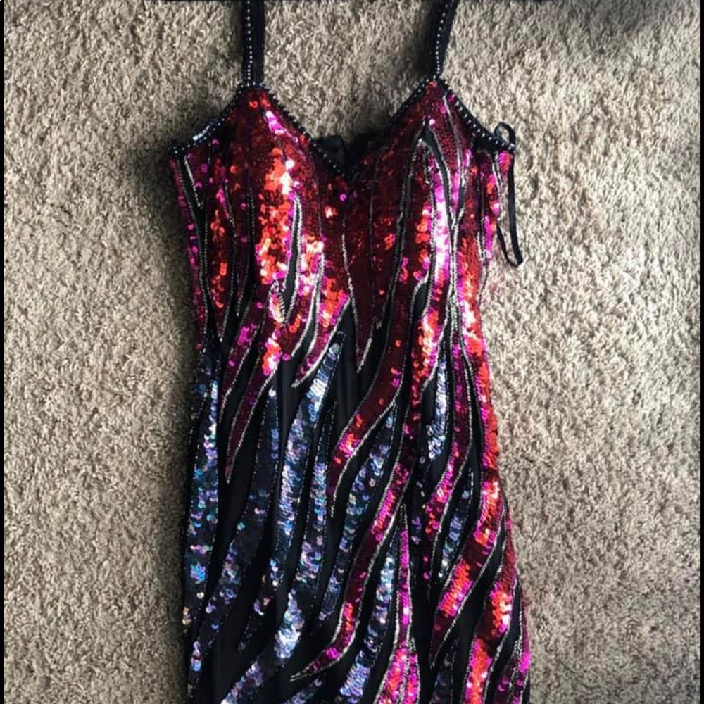 “High end” sequin New Year’s Eve cocktail dress